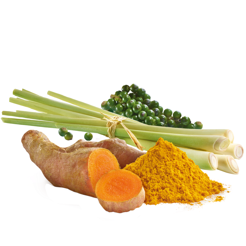 Curcuma mit Lemongras und grünem Pfeffer